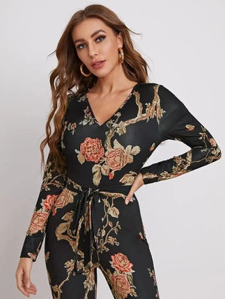 Hermoso Vestido Largo Conjunto Enterito  Con Estampado 3d