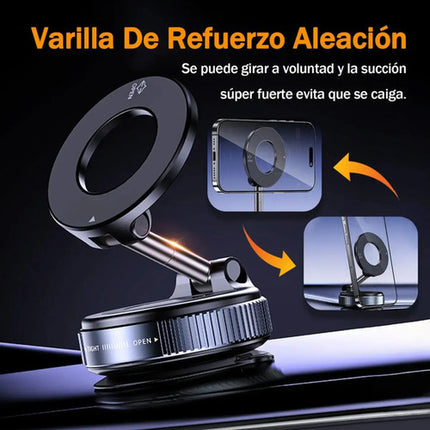 Soporte Magnético Ajustable 360° Para Teléfono Negro