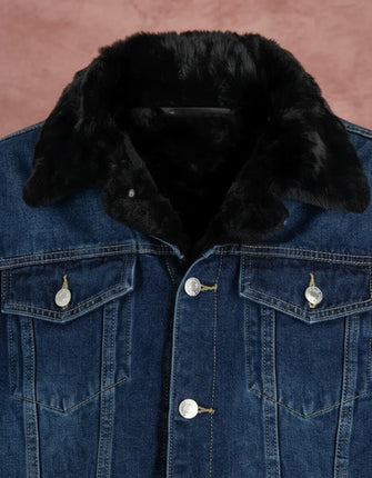Hermosa Chaqueta Jeans  Vaquero Abrigo Parka Casaca Cazadora Aviadora Bomber Forrada Con C