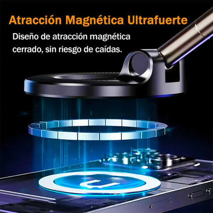 Soporte Magnético Ajustable 360° Para Teléfono Negro