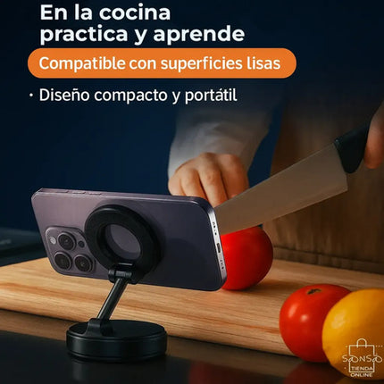 Soporte Magnético Universal Para Celular Con Succión Para Au