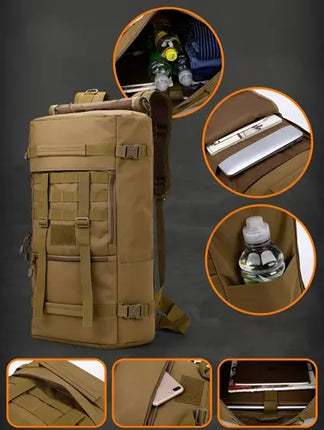 Mochila Táctica Viaje Urbana Para Acampar Molle Deporte 60lt