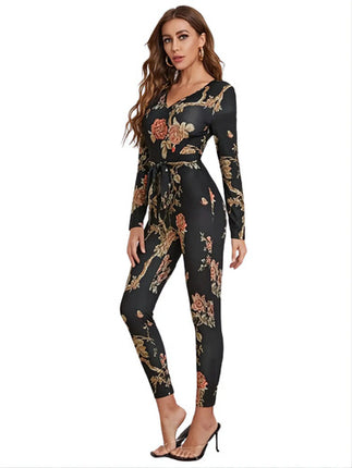Hermoso Conjunto Enterito Mono Vestido Con Estampado 3d