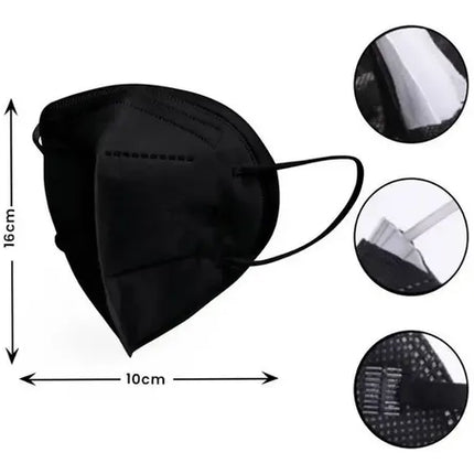 100 Mascarilla Kn95 Transpirab 5capa Certificada Reutilizabl