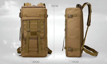Mochila Táctica Viaje Urbana Para Acampar Molle Deporte 60lt