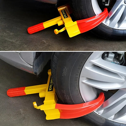 Pack Llave Para Rueda + Traba Volante Anti Robo Auto Y Moto