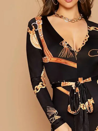 Hermoso Vestido Largo Conjunto Enterito  Con Estampado 3d