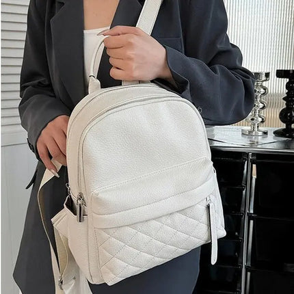 Mochila Impermeable 100% Cuero Genuino De Vaca Para Mujer Og