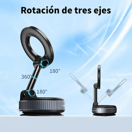 Toneof Soporte Magnético Para Teléfono Celular Mini Soporte De Coche Con Vacío Adsorción Y
