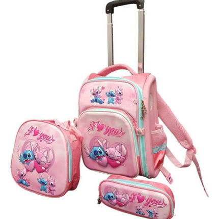 Hermosa Mochila Infantil Super Mario Pack 3 Mochila Escolar