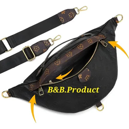 Hermosa Bandolera Banano Riñonera Mochila Cuero Impermeable