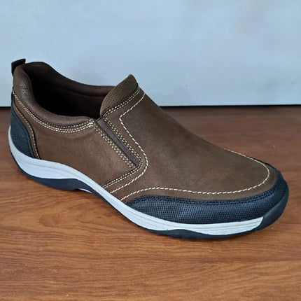 Hermoso Zapato Mocasin Coreano De Cuero Impermeable Outdoor