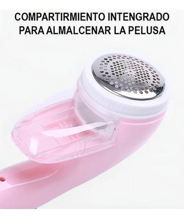 Quita Pelusas Inalámbrico Recargable De Meidimake Con Cuchillas De Acero Y Usb Rosa
