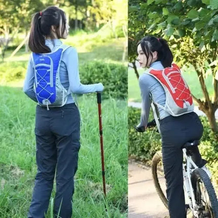Hermosa Mochila De Viaje Hergonomica 8 Lt Con Bolso 2 Litros