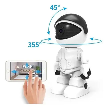 Cámara De Seguridad Ip Wifi Imp Blanca 360° Visión Nocturna Full Hd 1080p Blanco