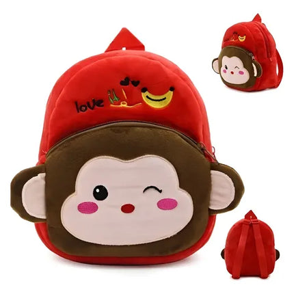 Hermosa Mochila Infantil Felpa Peluche Con Dibujo Animal