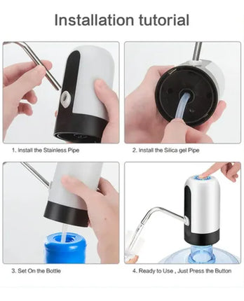 Dispensador Portátil De Agua Con Bomba Eléctrica Recargable