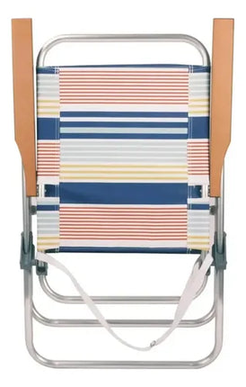 Silla Plegable Playa 59x101x54.5 Cm Multicolor