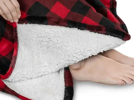 Poleron Sudadera Pijama Oversize Unisex Manta Sherpa Chiporo