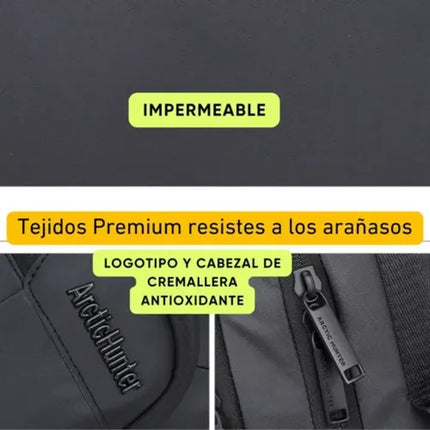 Mochila Ejecutiva Para Viaje Con Puerto Usb Y Compartimento