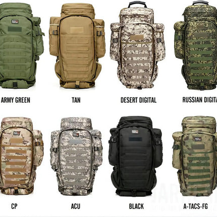 Mochila Oxford Viaje Táctica Militar Rifle Francotirador 80l