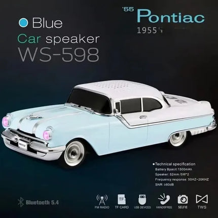 Parlante Bluetooth Pontiac Con Diseño De Auto