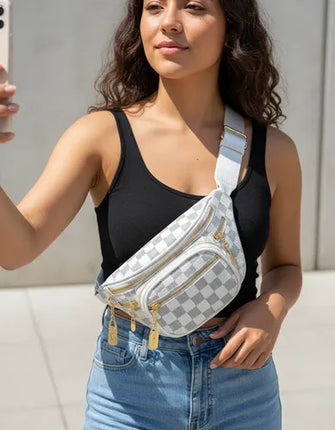 Riñonera Banano Bandolera Bolso Cruzado De Cuero Impermeable
