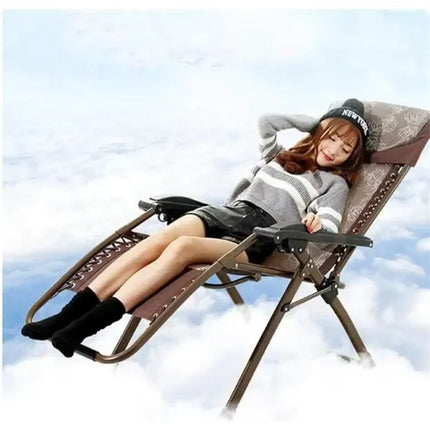 Hermosa Reposera Silla Plegable Con 0gravedad Patio Camping