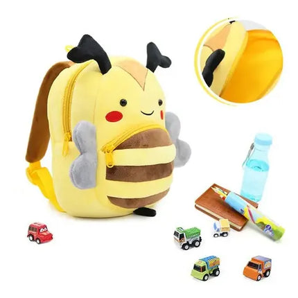 Hermosa Mochila Infantil Felpa Peluche Con Dibujo Animal