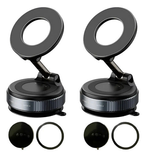 2 Soporte Magnético Porta Celular Para Auto Escritorio 360°
