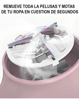 Quita Pelusas Inalámbrico Recargable De Meidimake Con Cuchillas De Acero Y Usb Rosa