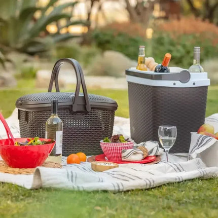 Hermosa Canasta Tavarua Ratan Para Camping Picnic