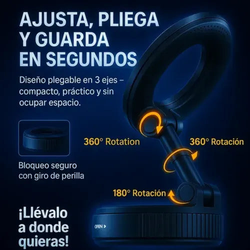 Soporte Magnético Universal Para Celular Con Succión Para Au