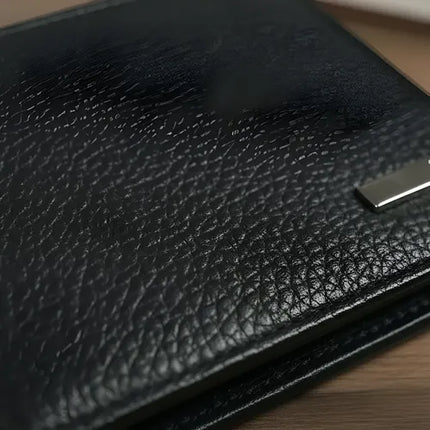 Hermosa Billetera Impermeable De Cuero Genuino Premium