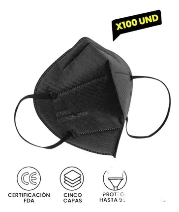100 Mascarilla Kn95 Transpirab 5capa Certificada Reutilizabl