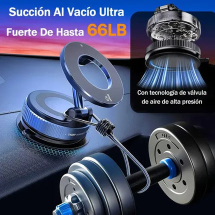 Soporte Magnético Ajustable 360° Para Teléfono Negro