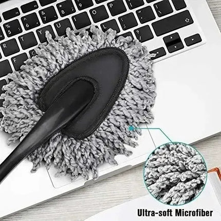 Hermoso Plumero De Limpieza Microfibra Auto Mueble Notebook