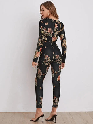 Hermoso Conjunto Enterito Mono Vestido Con Estampado 3d