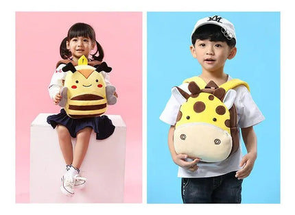 Hermosa Mochila Infantil Felpa Peluche Con Dibujo Animal