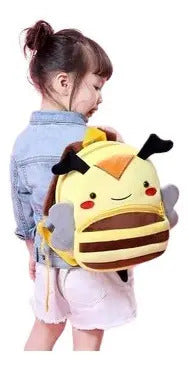 Hermosa Mochila Infantil Felpa Peluche Con Dibujo Animal