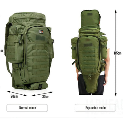 Mochila Oxford Viaje Táctica Militar Rifle Francotirador 80l