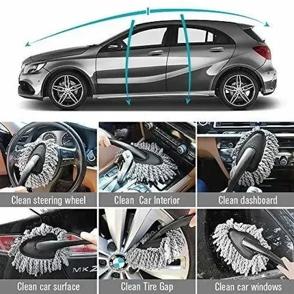 Hermoso Plumero De Limpieza Microfibra Auto Mueble Notebook