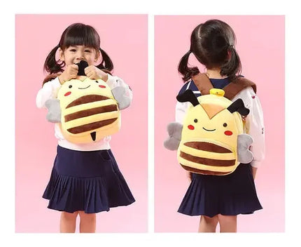 Hermosa Mochila Infantil Felpa Peluche Con Dibujo Animal