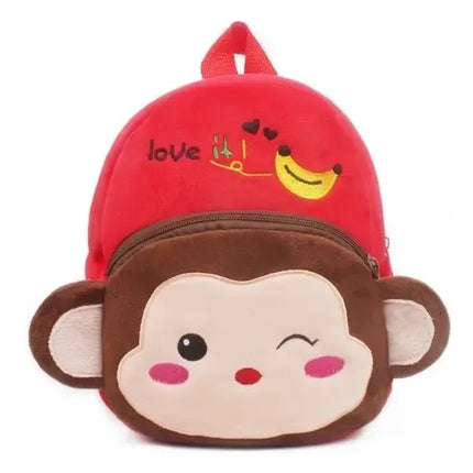 Hermosa Mochila Infantil Felpa Peluche Con Dibujo Animal