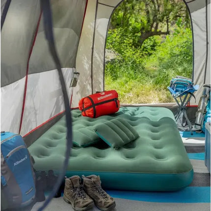 Colchon Inflable 2plazas +2almohada +inflador Camping Picnic
