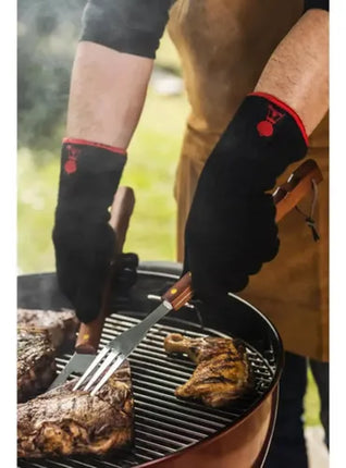 Kit Asado 4 Piezas Con Tabla Para Parrilla
