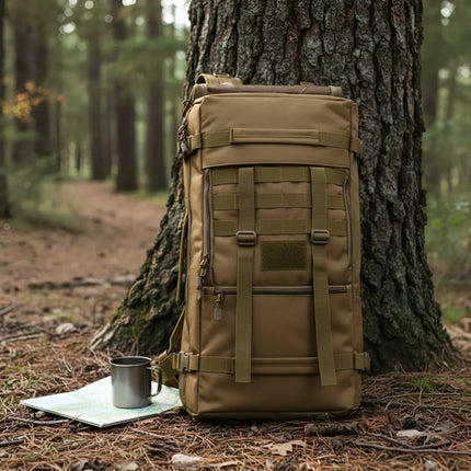 Mochila Táctica Viaje Urbana Para Acampar Molle Deporte 60lt