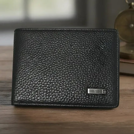 Hermosa Billetera Impermeable De Cuero Genuino Premium