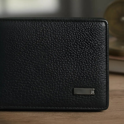 Hermosa Billetera Impermeable De Cuero Genuino Premium