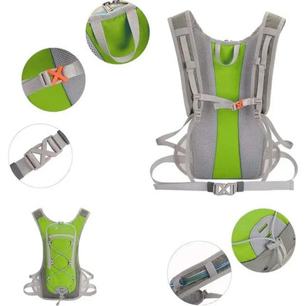 Hermosa Mochila De Viaje Hergonomica 8 Lt Con Bolso 2 Litros